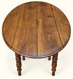 Table ovale extensible Louis-Philippe chêne massif XIXe siècle