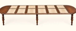 Table ovale extensible Louis-Philippe chêne massif XIXe siècle