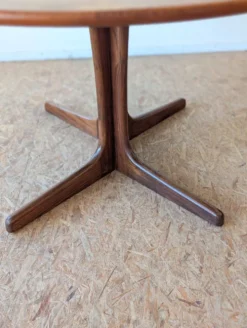 Table ovale teck scandinave des années 60 extensible jusqu’à 243 cm