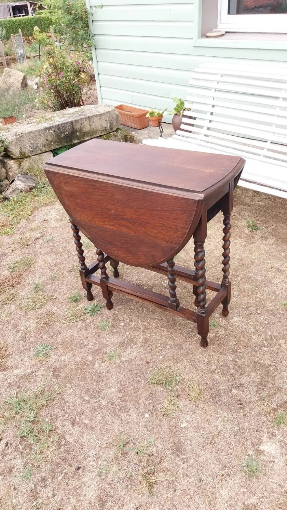 Table pliante en chêne