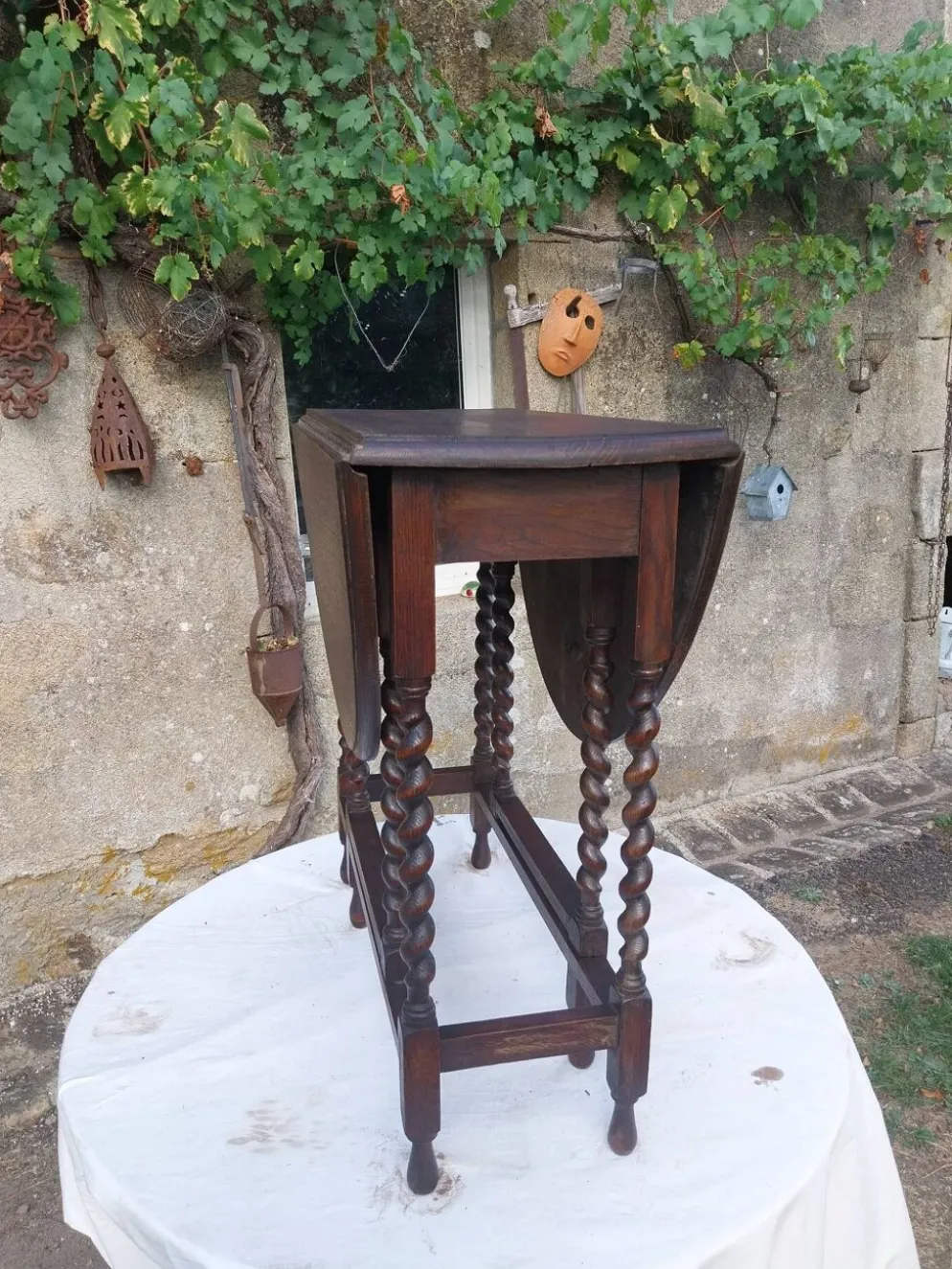 Table pliante en chêne