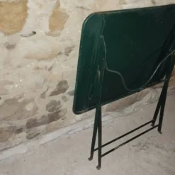 Table pliante fer forgé bistrot jardin