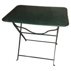 Table pliante fer forgé bistrot jardin