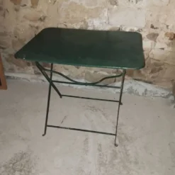 Table pliante fer forgé bistrot jardin