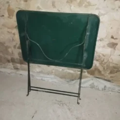 Table pliante fer forgé bistrot jardin