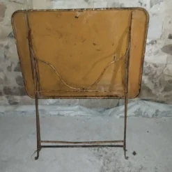 Table pliante fer forgé bistrot jardin