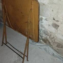 Table pliante fer forgé bistrot jardin