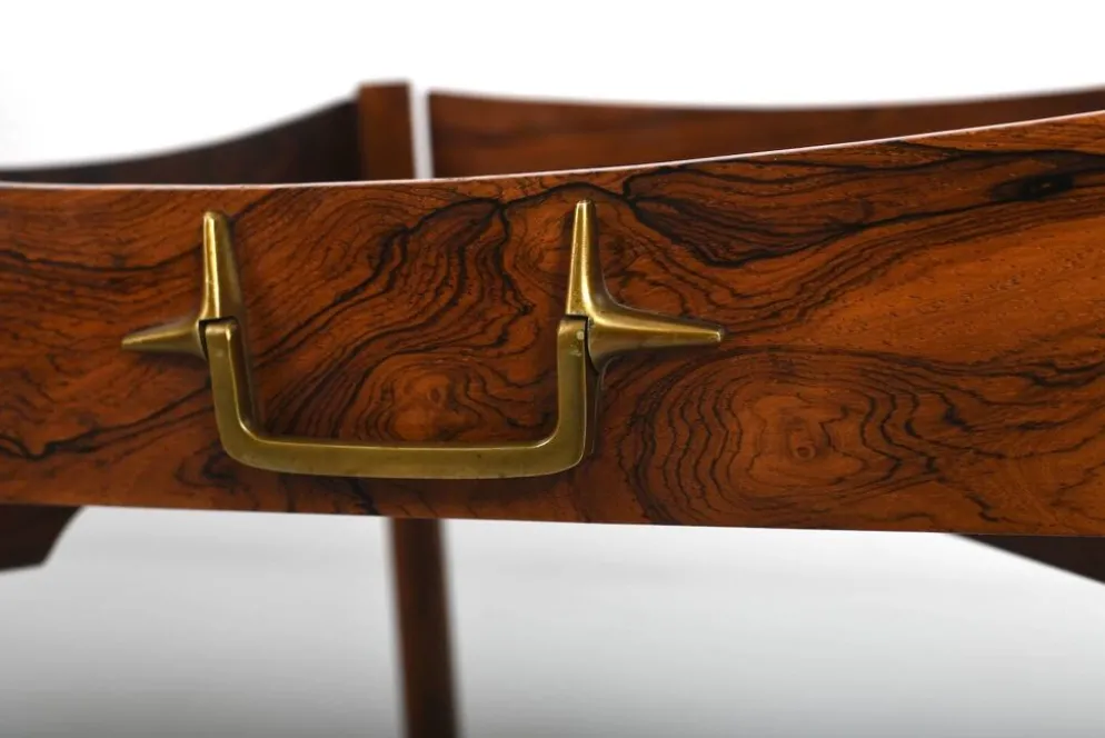 Table pliante à plateau de Mogens Lysell, Danemark, années 1960
