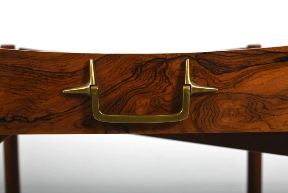 Table pliante à plateau de Mogens Lysell, Danemark, années 1960