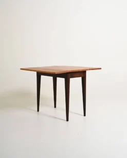 Table à rabats en pin massif scandinave, années 1960