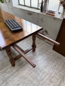 Table repas style drapière noyer 2m5/3m5 1900