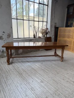 Table repas style drapière noyer 2m5/3m5 1900
