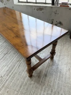 Table repas style drapière noyer 2m5/3m5 1900
