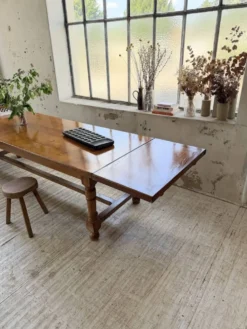 Table repas style drapière noyer 2m5/3m5 1900