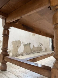 Table repas style drapière noyer 2m5/3m5 1900