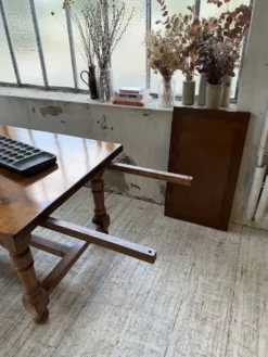 Table repas style drapière noyer 2m5/3m5 1900