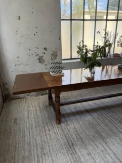 Table repas style drapière noyer 2m5/3m5 1900