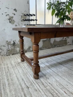 Table repas style drapière noyer 2m5/3m5 1900