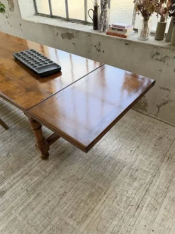 Table repas style drapière noyer 2m5/3m5 1900