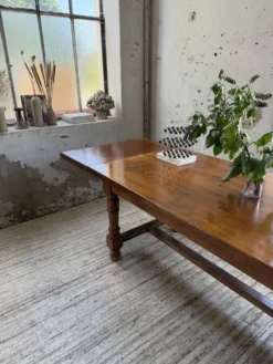 Table repas style drapière noyer 2m5/3m5 1900
