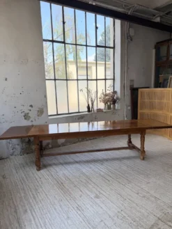 Table repas style drapière noyer 2m5/3m5 1900