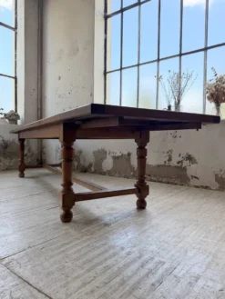 Table repas style drapière noyer 2m5/3m5 1900