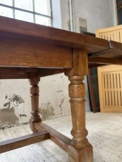 Table repas style drapière noyer 2m5/3m5 1900