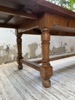 Table repas style drapière noyer 2m5/3m5 1900