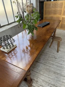 Table repas style drapière noyer 2m5/3m5 1900