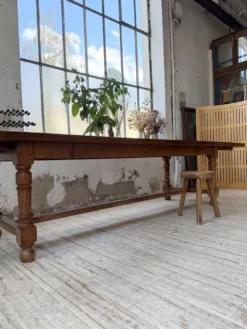 Table repas style drapière noyer 2m5/3m5 1900