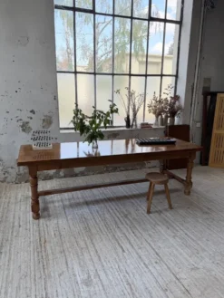 Table repas style drapière noyer 2m5/3m5 1900