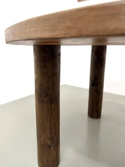 Table ronde années 50 constructiviste noyer