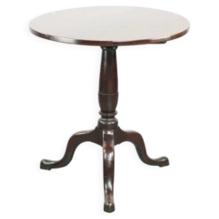 Table ronde antique anglaise à plateau basculant/table d'appoint du début du 19e siècle