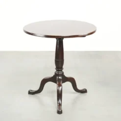 Table ronde antique anglaise à plateau basculant/table d'appoint du début du 19e siècle