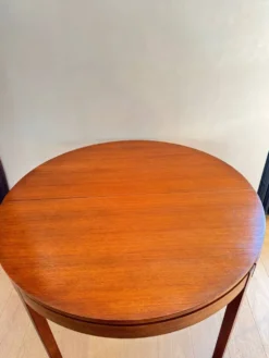 Table ronde avec rallonge papillon 70s