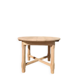 Table ronde avec rallonge rénovée