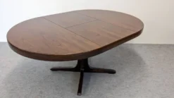 Table ronde de salle à manger extensible Baumann, France vers 1970