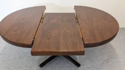 Table ronde de salle à manger extensible Baumann, France vers 1970