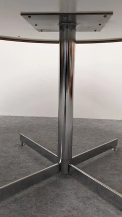Table ronde de salle à manger moderniste dlg Warren Platner, Italie 1970