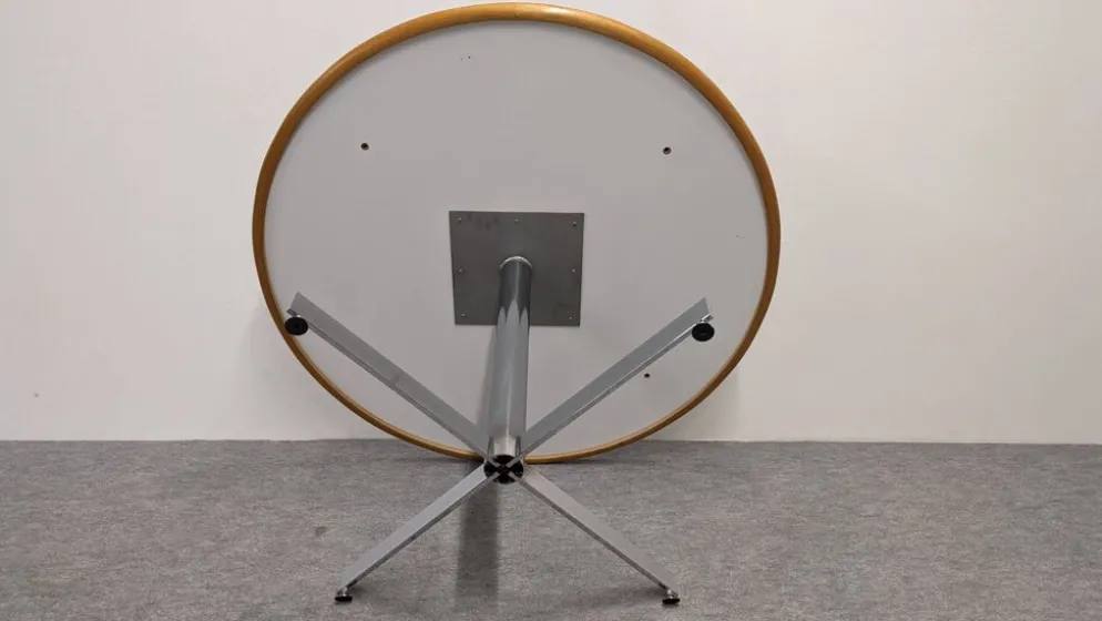 Table ronde de salle à manger moderniste dlg Warren Platner, Italie 1970