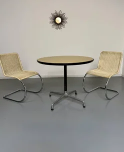 Table ronde design Eames Contract pour Herman Miller années 1960