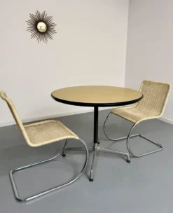 Table ronde design Eames Contract pour Herman Miller années 1960