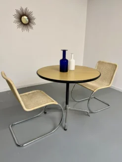 Table ronde design Eames Contract pour Herman Miller années 1960