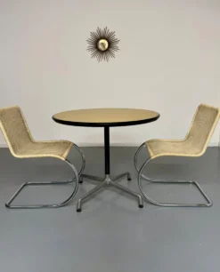 Table ronde design Eames Contract pour Herman Miller années 1960