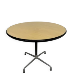 Table ronde design Eames Contract pour Herman Miller années 1960