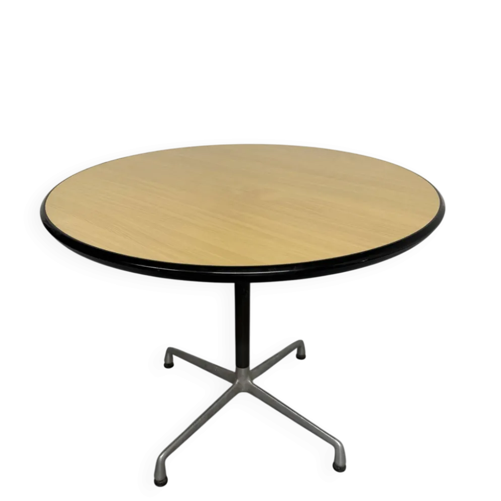 Table ronde design Eames Contract pour Herman Miller années 1960