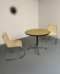 Table ronde design Eames Contract pour Herman Miller années 1960