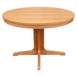 Table ronde extensible en orme