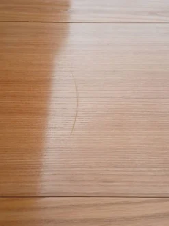 Table ronde extensible en orme