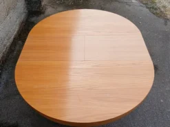Table ronde extensible en orme